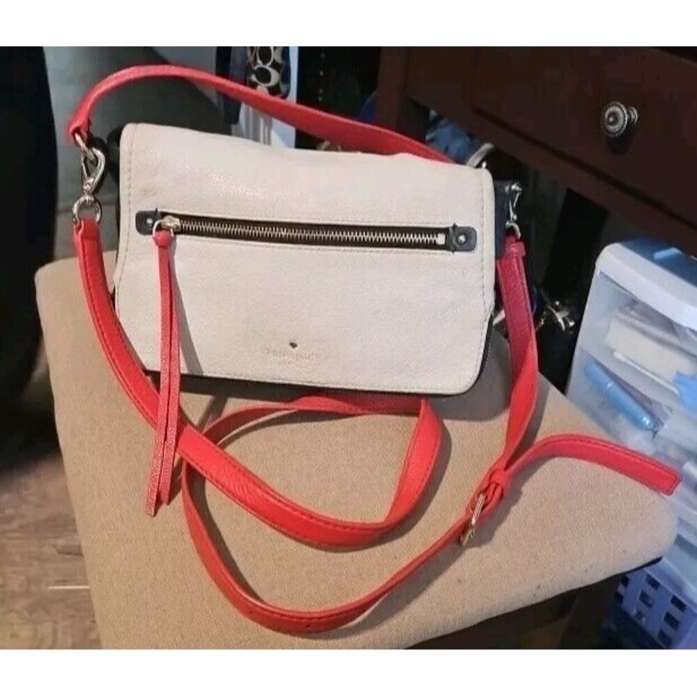 Vtg Kate Spade New York Colorblock Cobble Hill Toddy Crossbody Bag 11x8x4 EUC